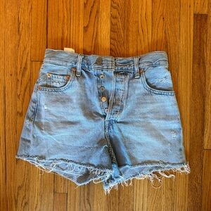 Levi's Light Blue Denim Jean Shorts